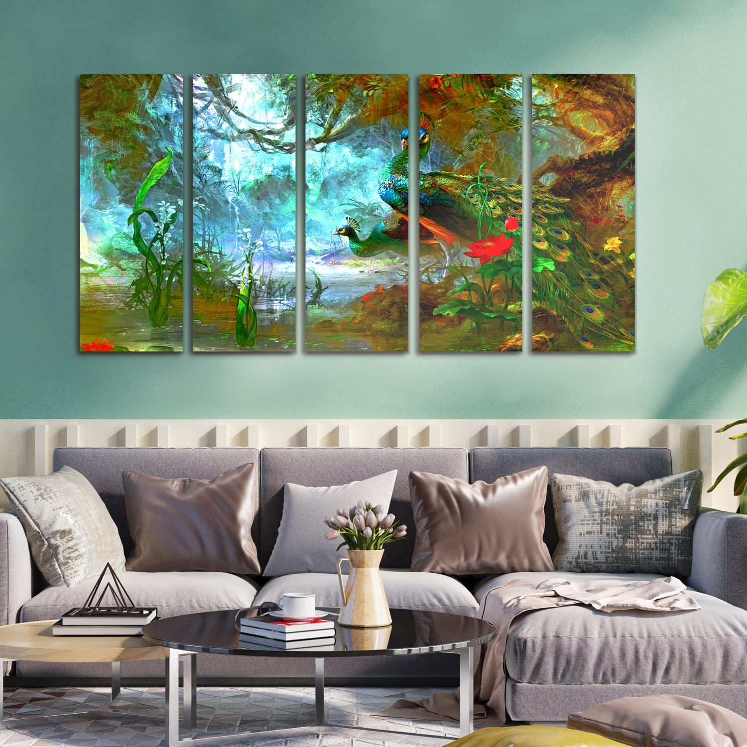 PAPER PLANE DESIGN Multiple Wall Art Panels for Living Room Painting