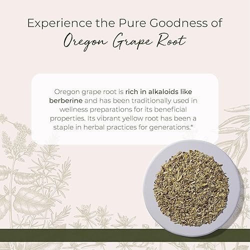 Miniatura 2 de Starwest Botanicals Oregon - Raíz de uva silvestre  Hierba suelta seca para té, tinturas, cápsulas y ungüentos, bienestar natural para mujeres y