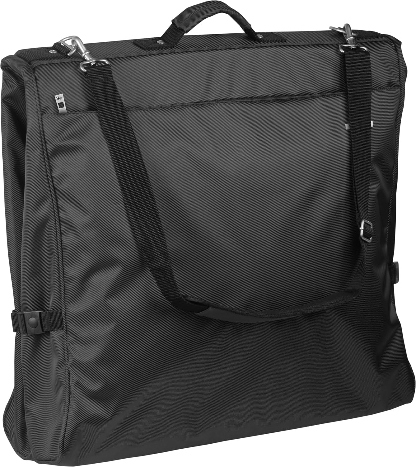 WallyBags® 45" Premium Framed Garment Bag with shoulder strap and multiple pockets for men & women
