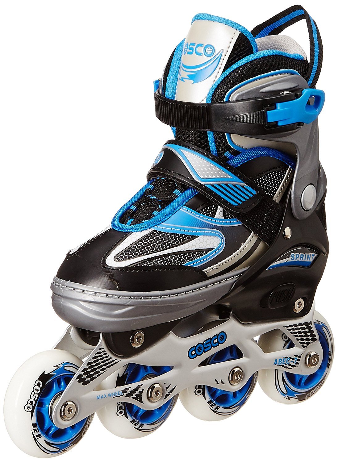 Cosco Sprint Roller Skates, Junior Size 35-38 (Black/Grey/Blue) (B0153CL9PY) Amazon Price History, Amazon Price Tracker