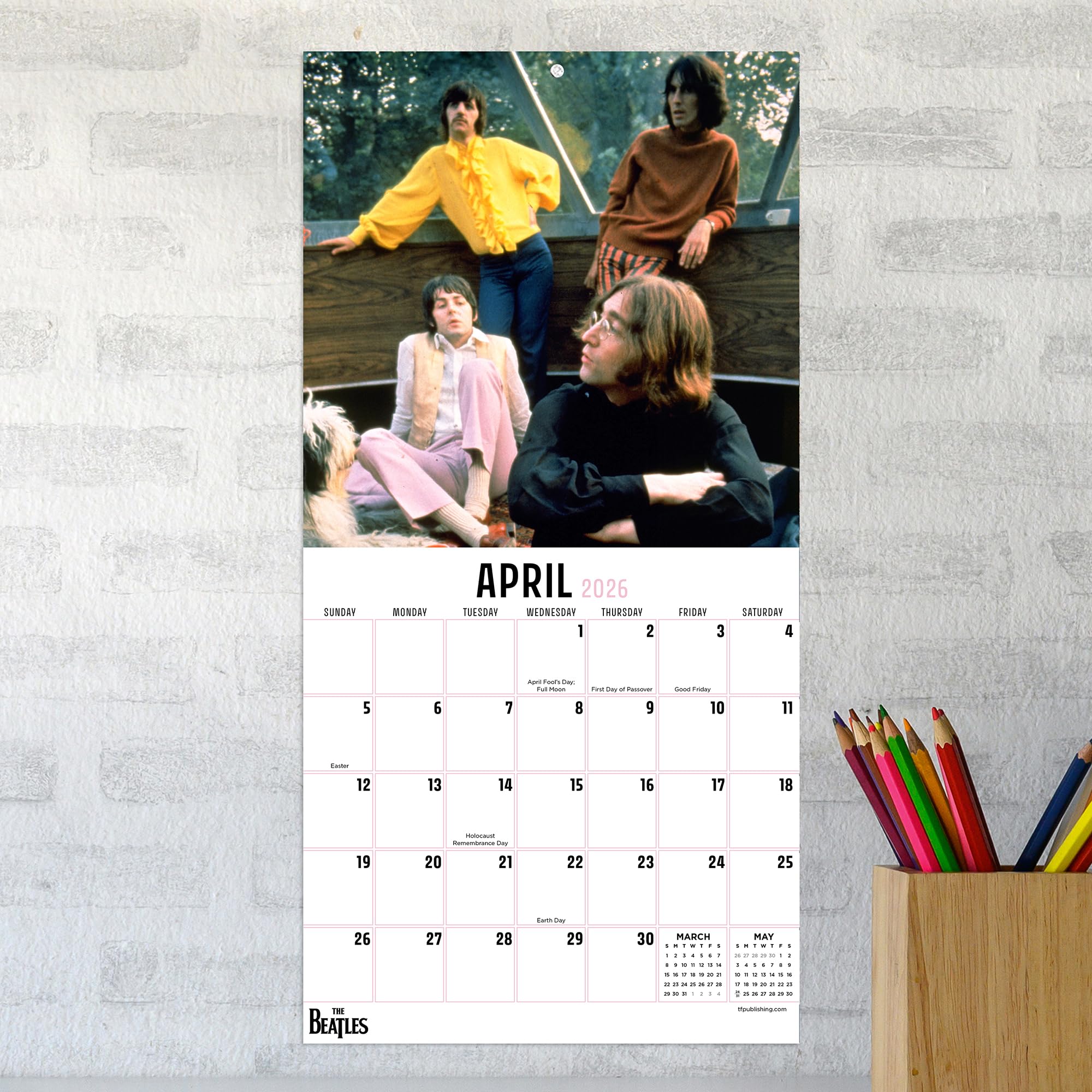 Calendario De Pared 2026 Danpex Beatles | - Kiosko