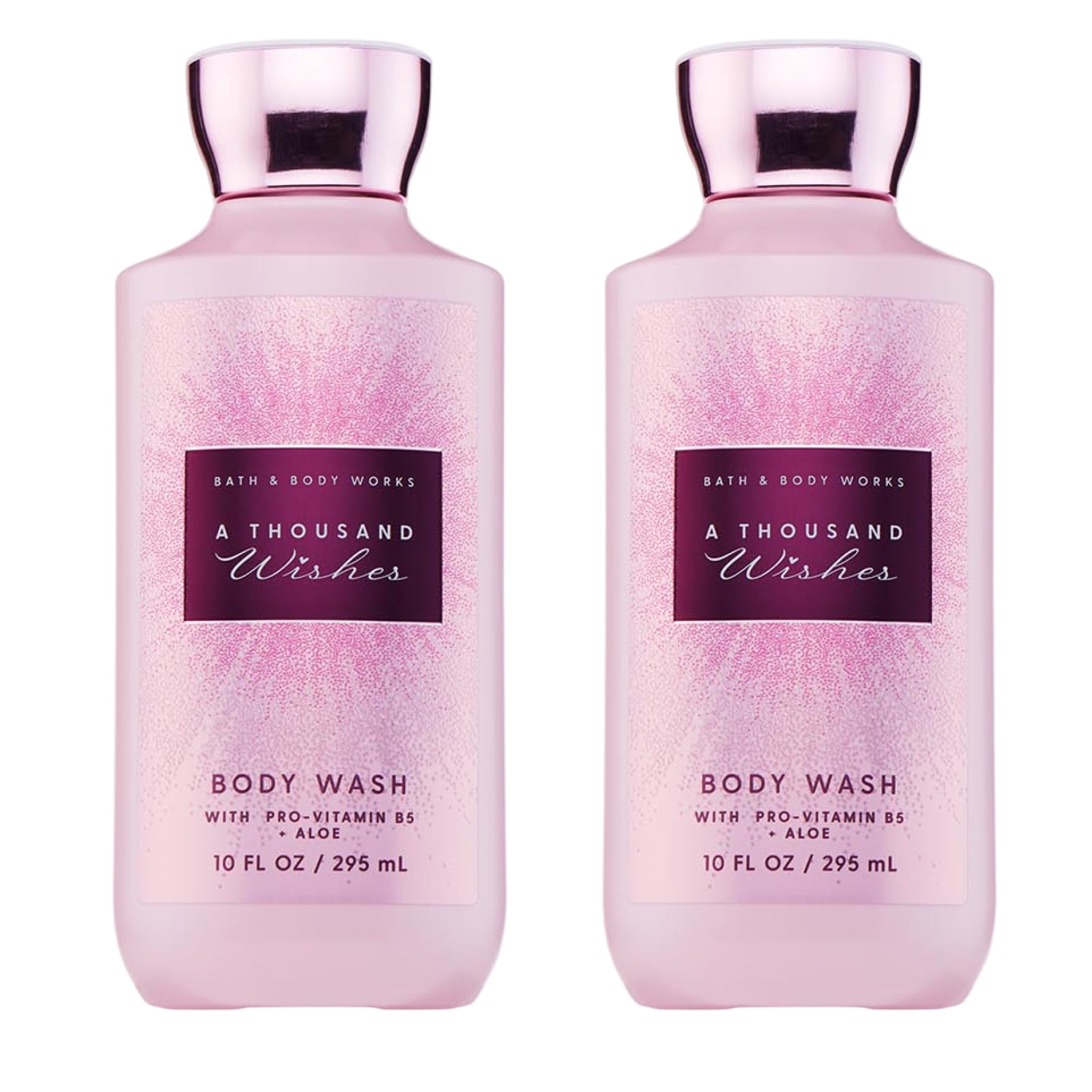 Bath Body Works A Thousand Wishes Body Wash Nourishing Cleanser with Pro-Vitamin B5 Aloe Prosecco Peony Scent Gentle