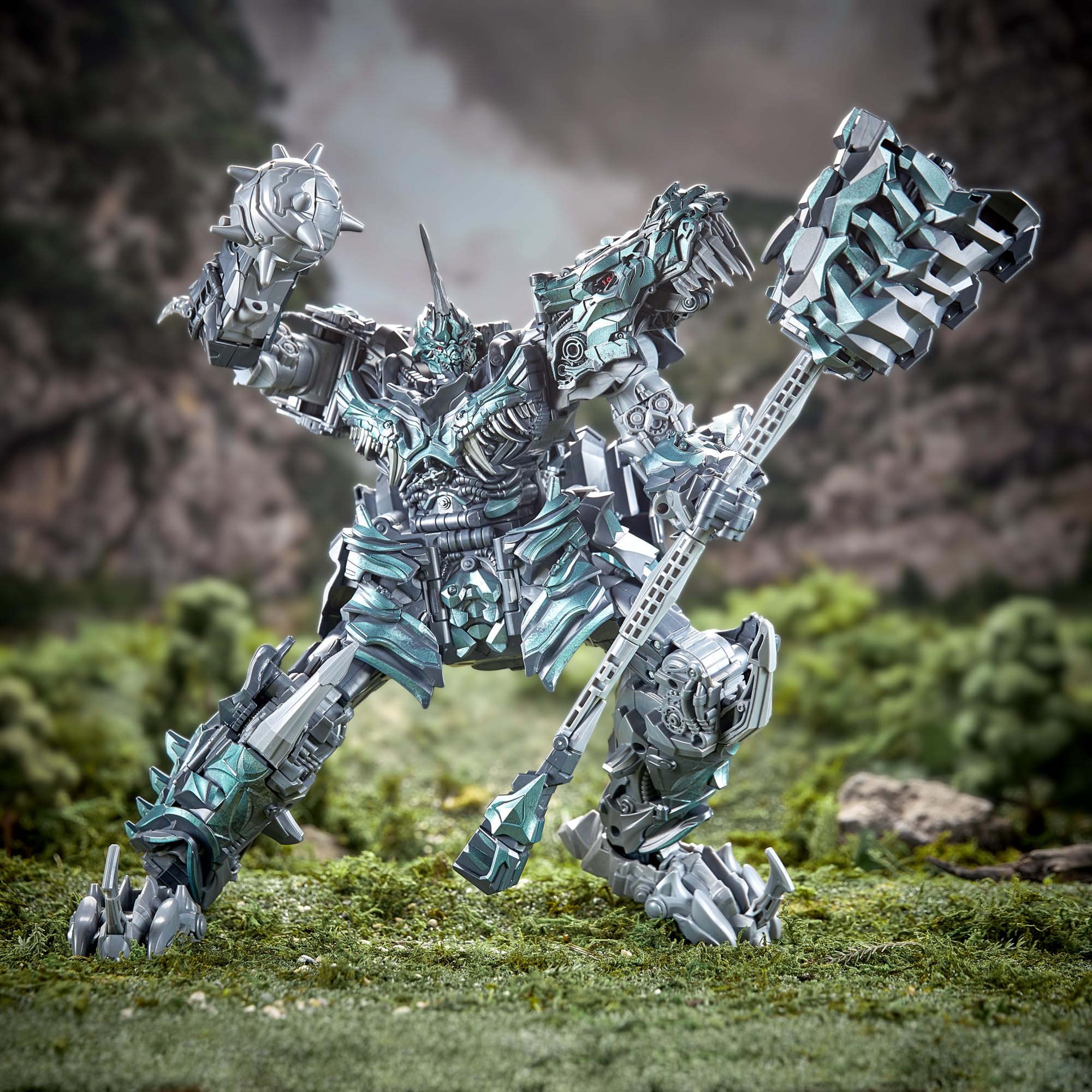 Transformers Studio Series, L'era dell'estinzione, Grimlock, action figure convertibile collezionabile Titan Class da 38 cm, dai 15 anni in su