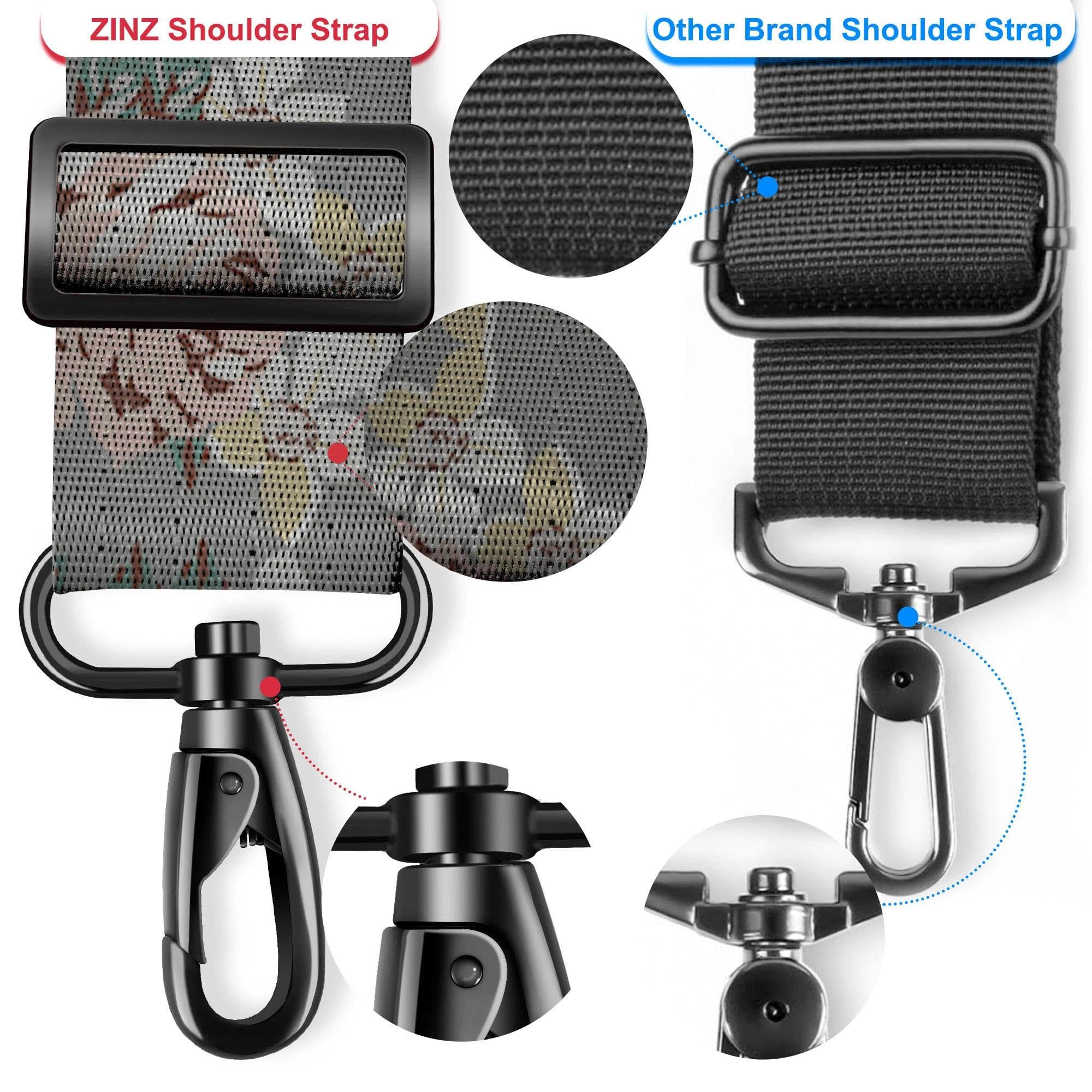 ZINZ Correa Universal para Bolso de 79.5" con Almohadilla Transpirable Fija ultragruesa Correa de Hombro Ajustable y Resistente
