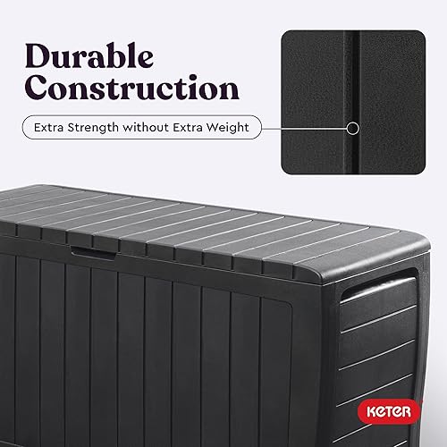 Vista 49 de Keter Gallon - Caja de resina para todo tipo de clima, Marrón