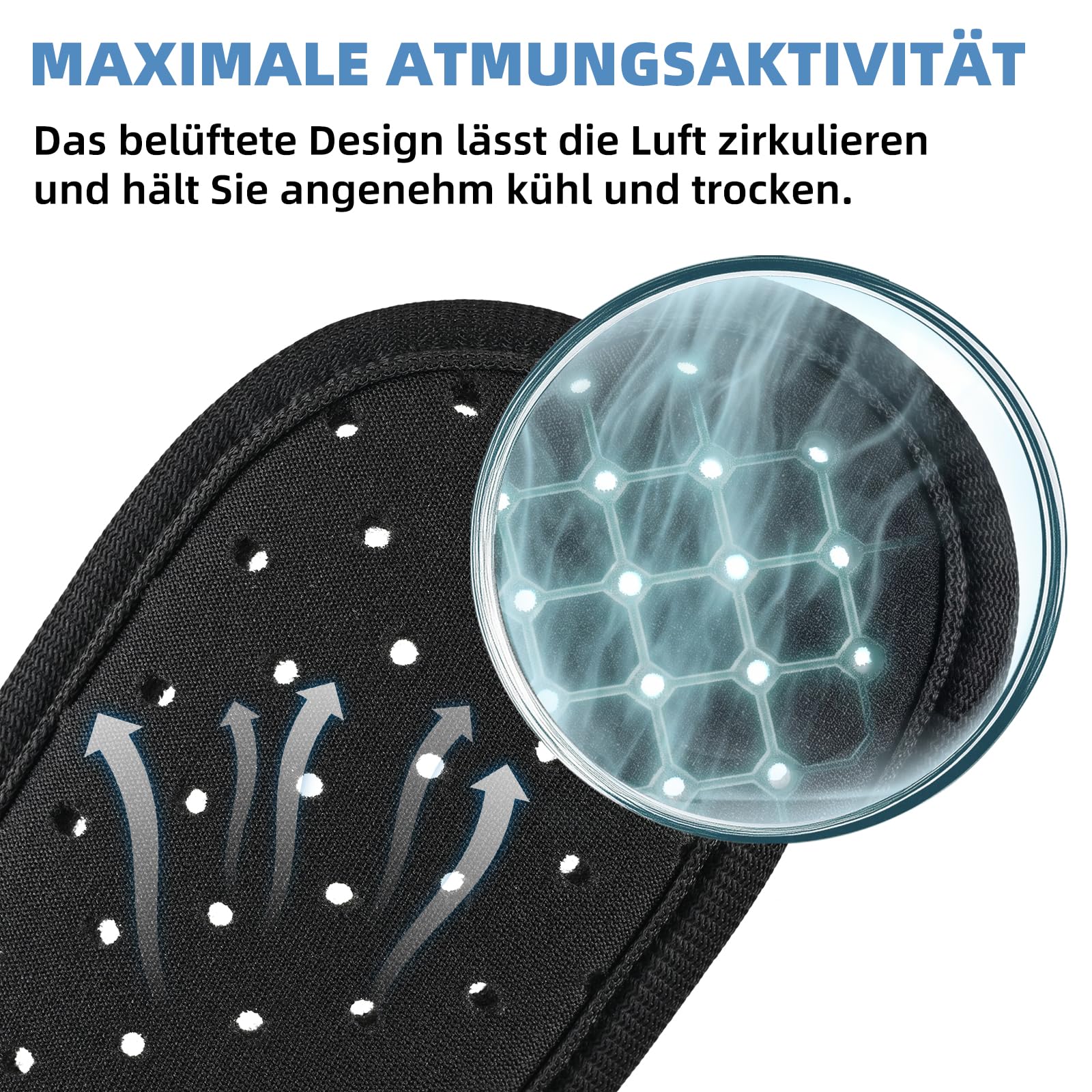 Tenbon Herniengürtel für Männer, Leistenhernien-Unterstützung, medizinischer Hernienschutz, Leistenbandage für einzelne Sporthernien, verstellbarer Hüftgurt mit abnehmbaren (Black, L)