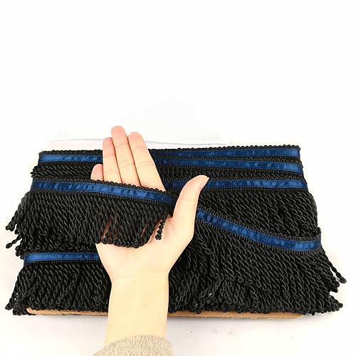 Fenghuangwu 5 Yard Long 2.5 Inches Wide Bullion Fringe Trim