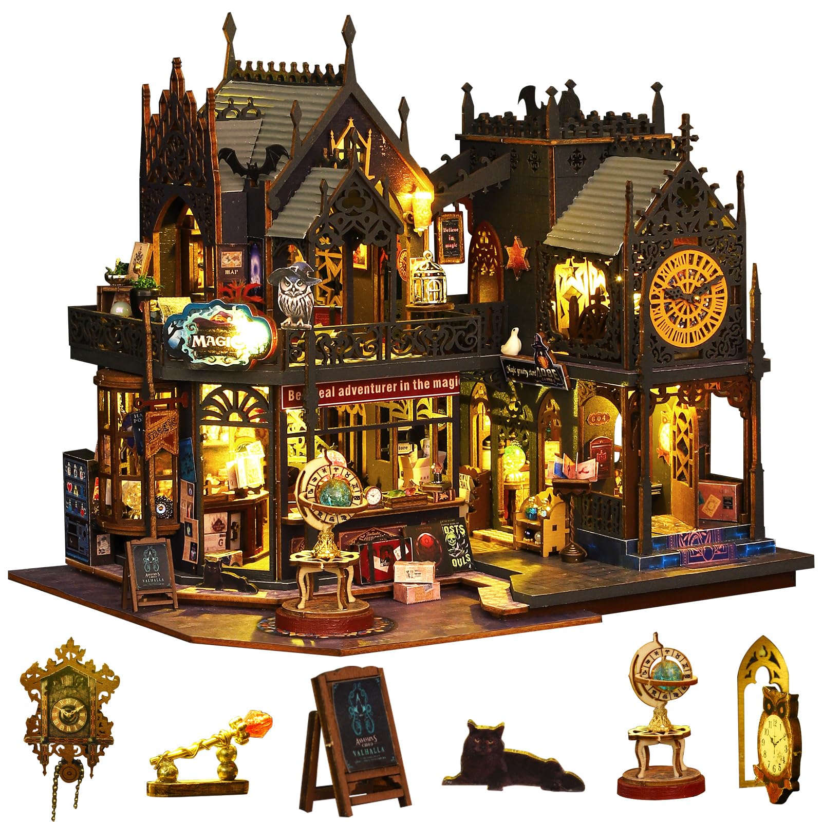 Amazon.com: Sutinban Miniature House Kit, 3D Puzzle Doll House Amazon.com: Sutinban Miniature House Kit, 3D Puzzle Doll House