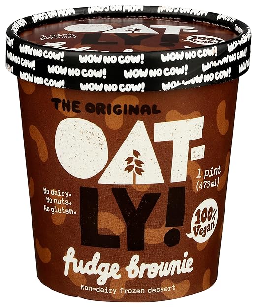Oatly Fudge Brownie Frozen Dessert, 1 PT Grocery