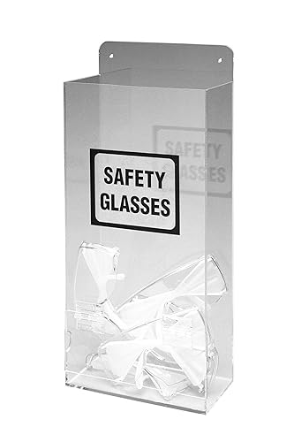 Miniatura 3 de Brady EHMVSD - Dispensador de gafas de seguridad, texto negro sobre plástico transparente, leyenda "gafas de seguridad", 17 1/4 pulgadas de altura,