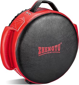 Amazon Zhengtu ドラムミット キック ミット パンチングミット Rizin现役 第5代deepフライ級王者 神龍誠 推薦 ボクシング パンチンググローブ 軽量 格闘技 空手 トレーニング 練習用 ミット ボクササイズ Black Red Ztty パンチングミット