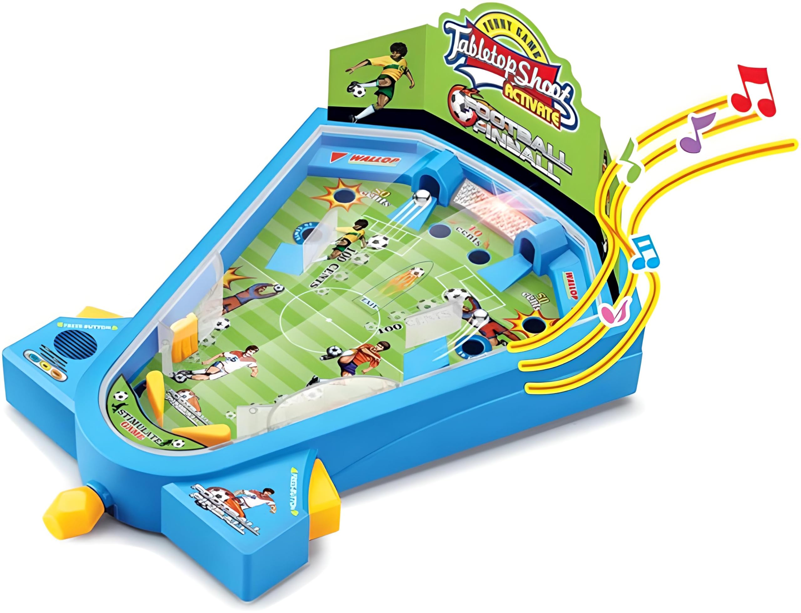 Generico Gioco Calcio Flipper Calcio Soccer da Tavolo Calcetto Gioco Flipper Sport 2 in 1 Football Flipper da Tavolo Gioco Soccer con Luci e Suoni Mini Football da Tavolo Football
