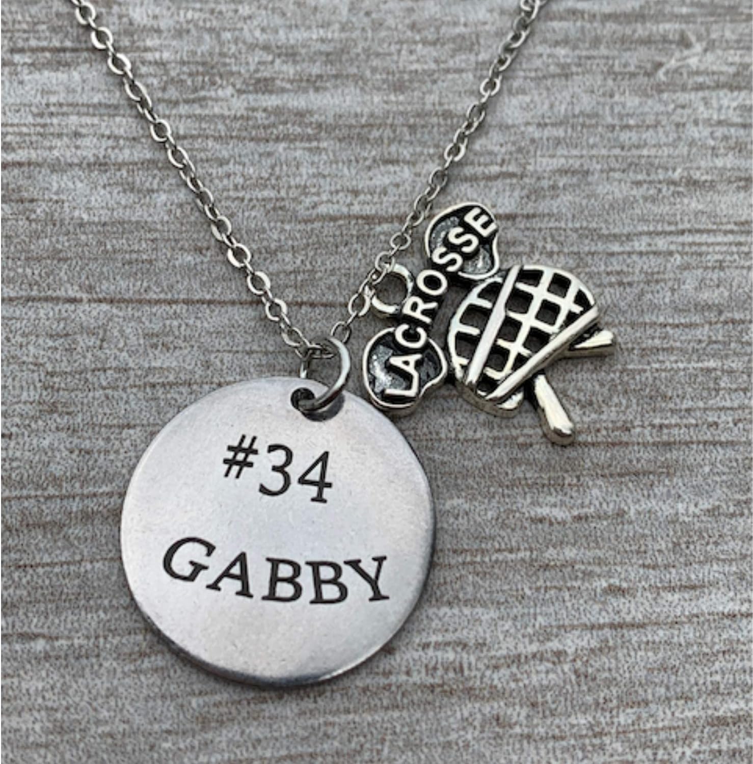 Personalized Stick Charm Necklace with Engraved Round Pendant – Custom Lacrosse Jewelry with Adjustable Chain – Gift for Players, Coaches, Teams, End of Season, Birthday, Christmas, or Just Because - Image 5