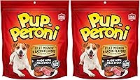 Vista 26 de Pup-Peroni Golosinas para perros, sabor original a tocino, 5.6 onzas (paquete de 8), hechas con tocino real