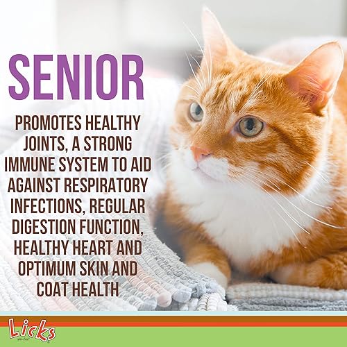Miniatura 3 de Senior Cat - Suplemento de apoyo articular y digestión para gatos mayores, vitaminas inmunológicas y suplementos de salud cardíaca para gatos