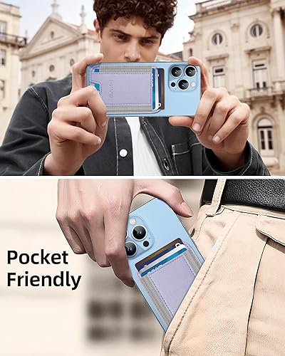 Miniatura 169 de HiWe Cartera MagSafe, cartera magnética más fuerte para iPhone 17/16/15/14/13/12, soporte para 7 tarjetas, RFID delgado minimalista de cuero, 1