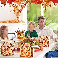 Vista 6 de Capoda 48 cajas de golosinas de otoño, Acción de Gracias, para fiesta de otoño, cajas de dulces, calabaza, hoja de arce, para golosinas para regalos