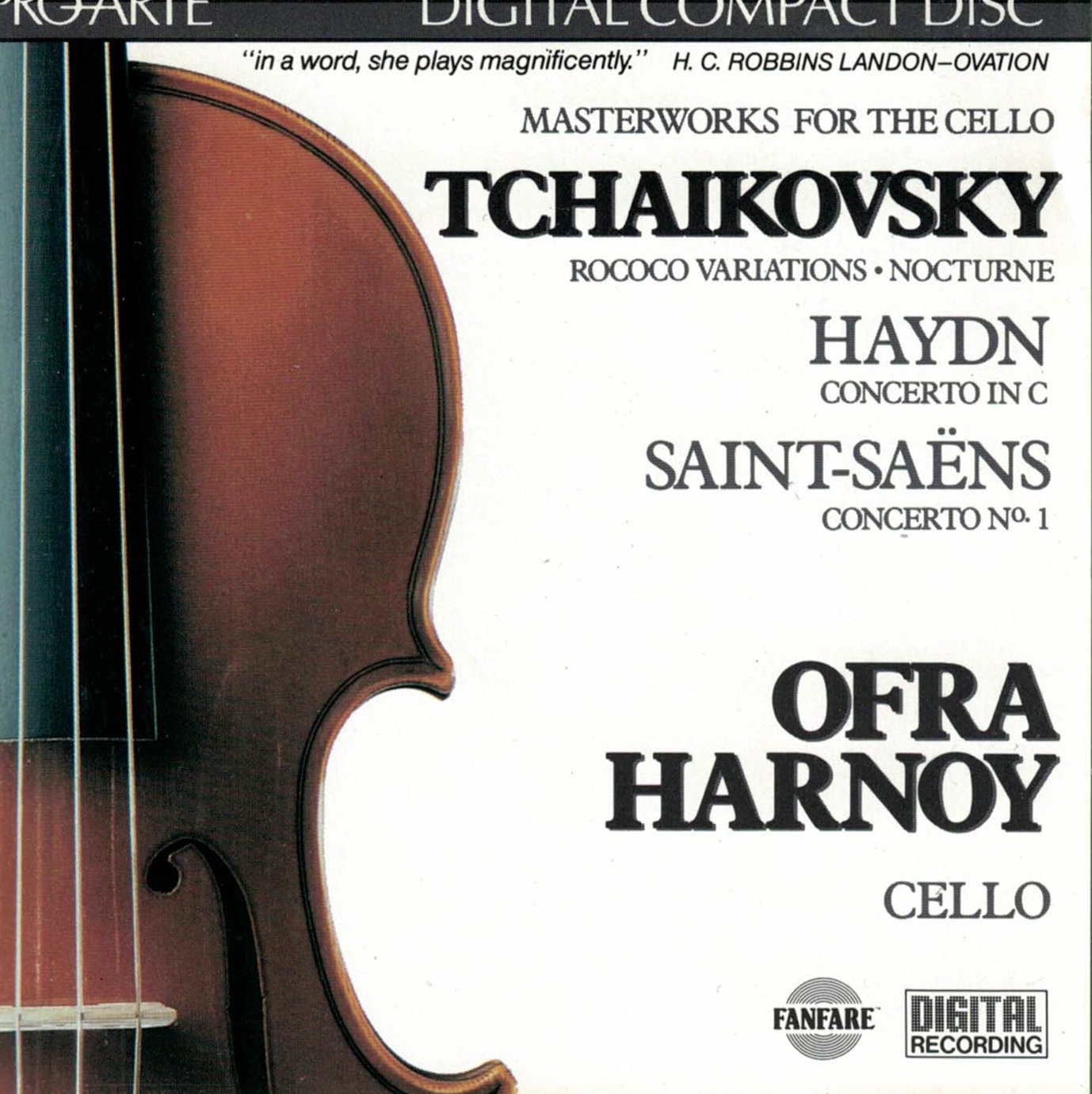 Masterworks for the Cello [Audio CD] Harnoy; Tchaikovsky; Haydn and Saint Saens
