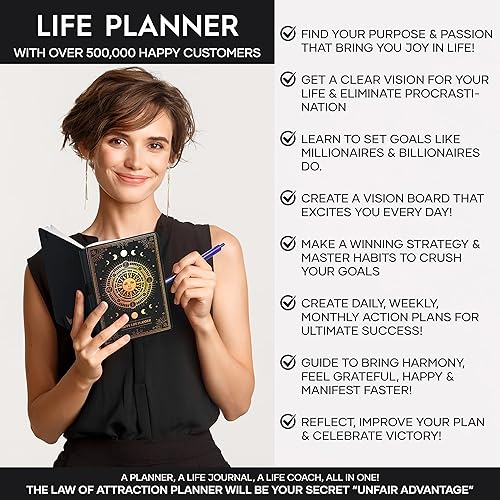 Miniatura 3 de Agenda de maestría de la vida un viaje de 12 meses para aplastar tus objetivos, aumentar la productividad, la pasión, el éxito y la felicidad,