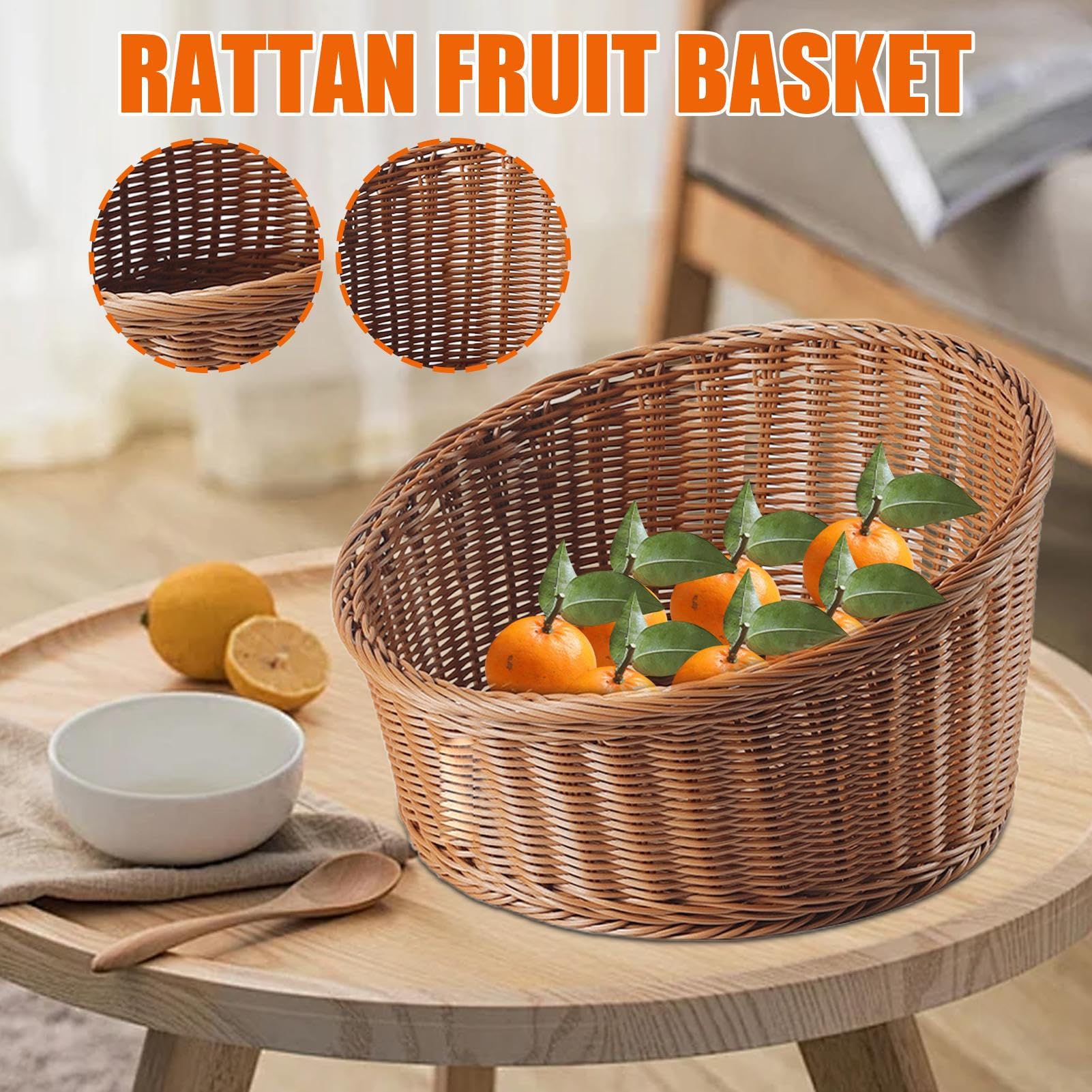 Cesta De Pan Bandeja Inclinada Expositora De Alimentos | Cesta De Almacenamiento De Pan Y Cuenco Aperitivos, Verduras, Plátanos, Patatas, Pasteles, Cocina, Encimera, Panadería,