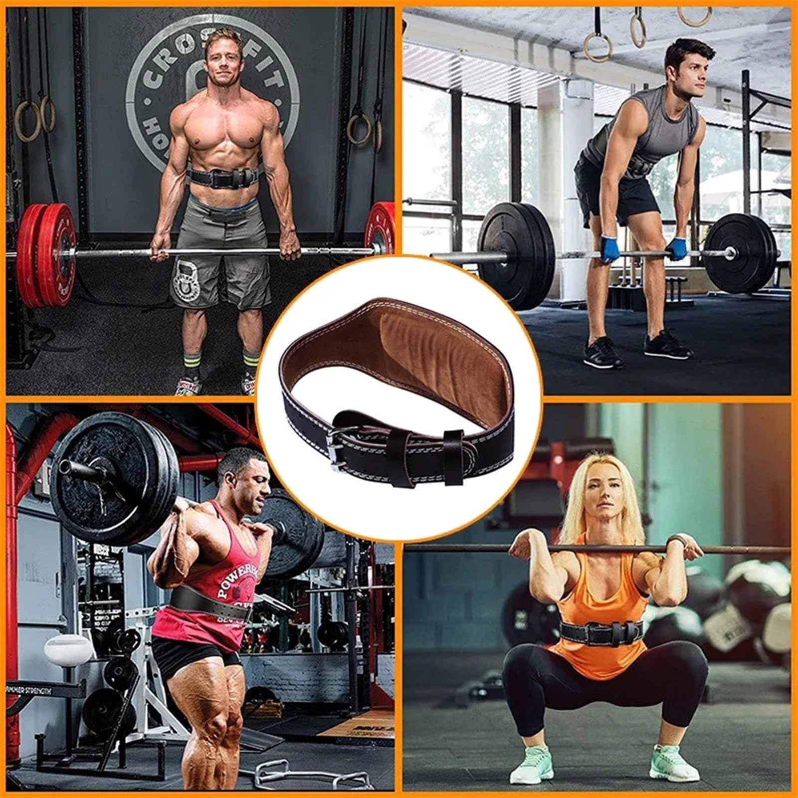 Cintura Sollevamento Pesi Cintura fitness for bodybuilding | Cintura da palestra for allenamento con bilanciere e manubri, protezione in vita for powerlifting