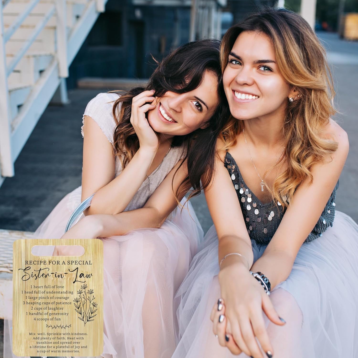 Sister in Law Cutting Board Gifts for Mother's Day, Wedding, Birthday, Christmas, Recipe for a Special Sister-in-Law Gifts from Sister - Image 4