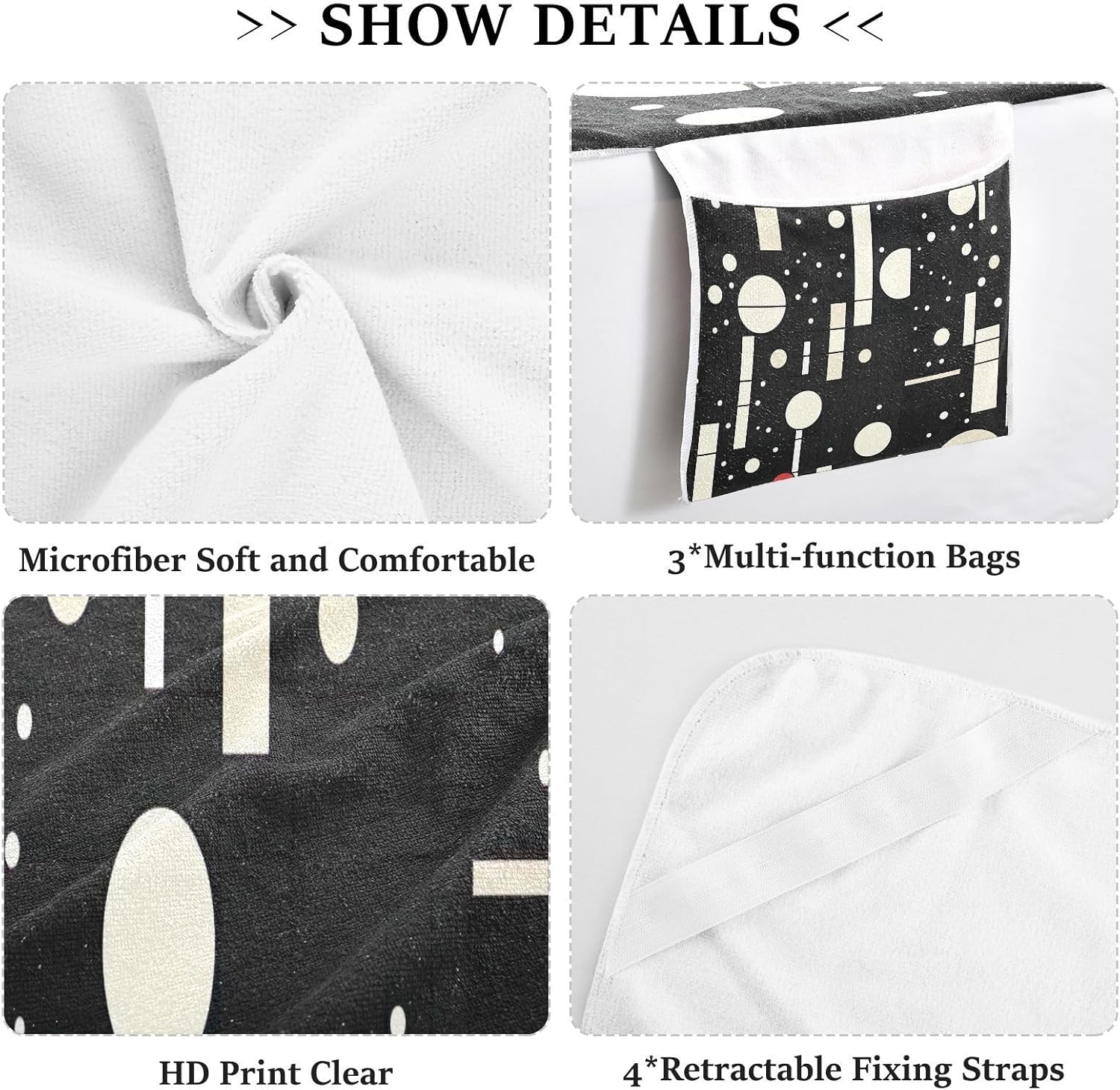 FRMG Abstract Geometric Patio Chaise Lounge Covers Beach Chair Cover Beach Chair towel lounge chair towel cover A0900347a
