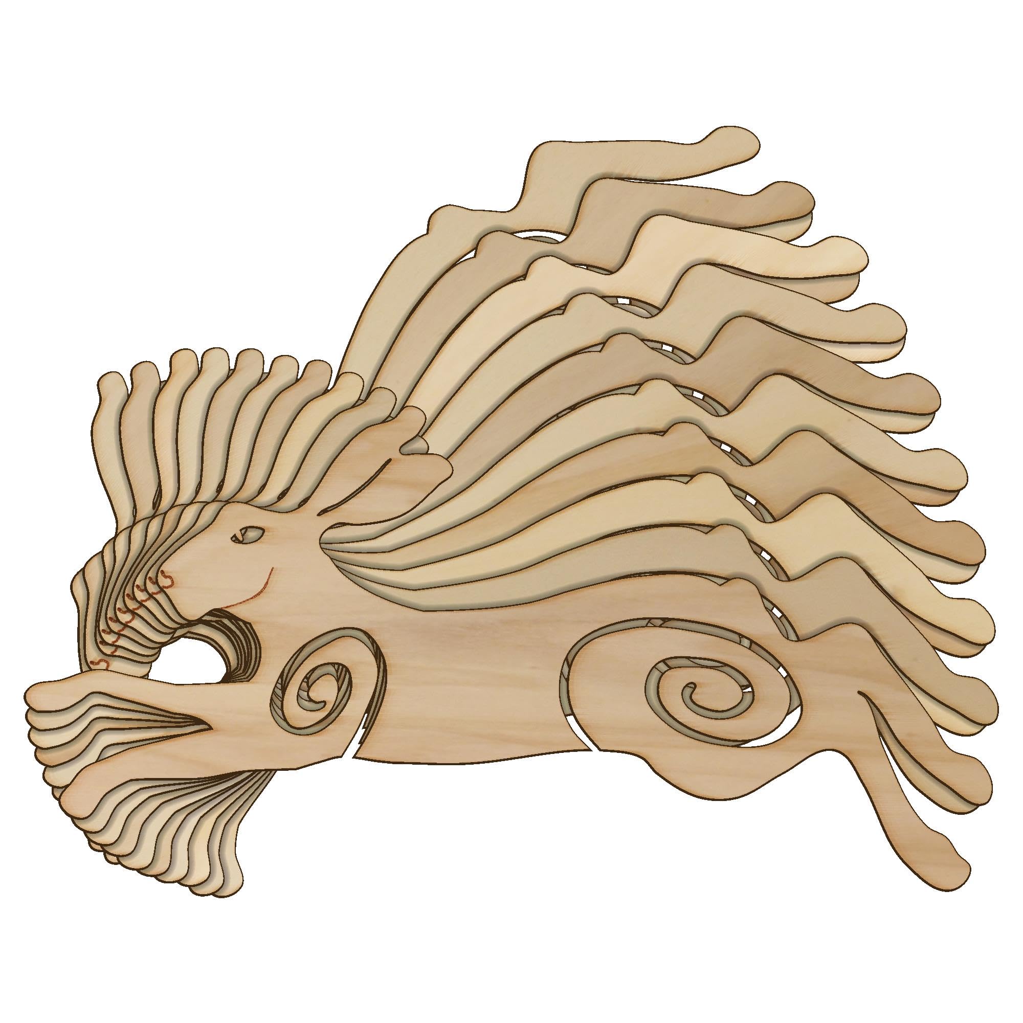 10x Wooden Celtic Hare Running Craft Shape 3mm Ply Wildlife Animals(6 x 12cm,No Hole)