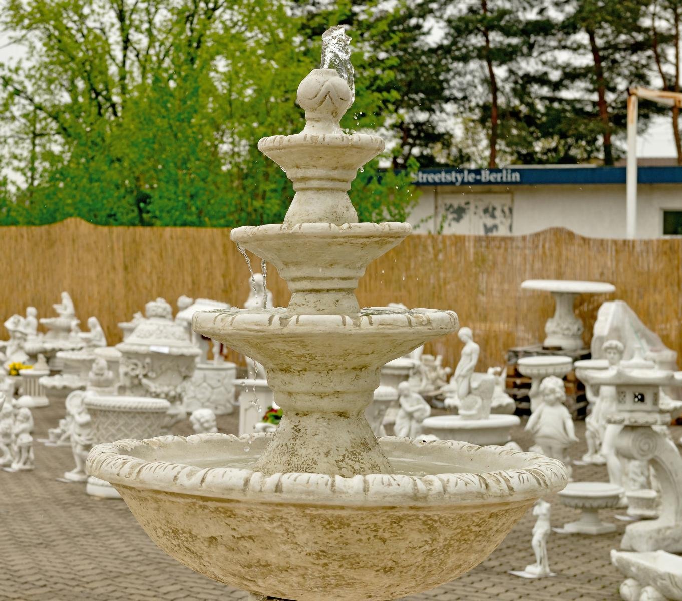 Steinbrunnen Springbrunnen Kaskade Zierbrunnen Brunnen Wasserspiel Gartenbrunnen