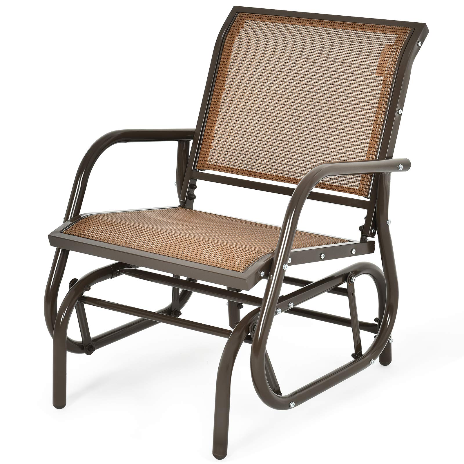 patio single glider chair