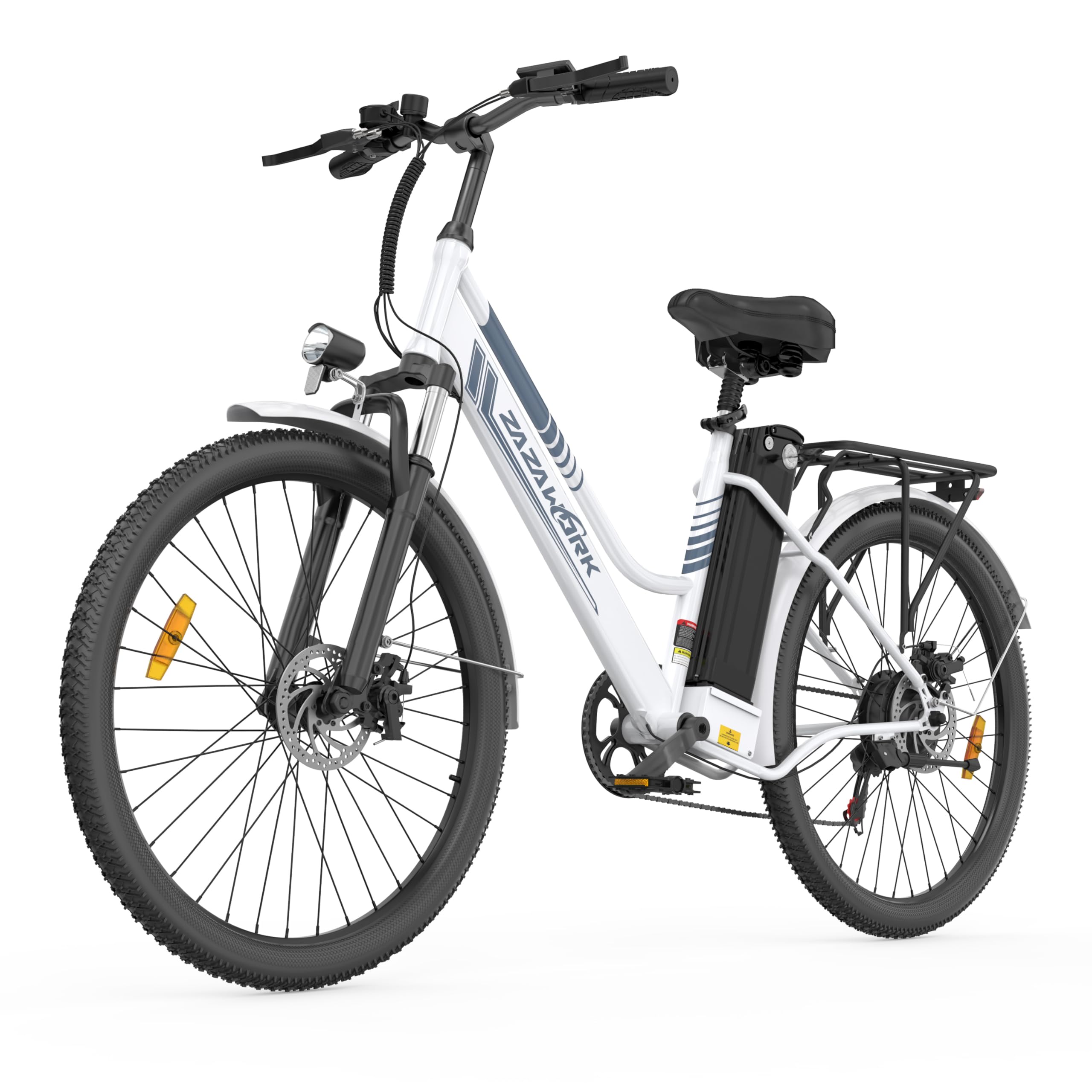 Bici Elettrica Uomo Donna 26 Pollici, E-Bike City con Motore 250W e Batteria 36V 20Ah, Autonomia 120km, Cambio 7 Velocità, Freni a Disco, Bicicletta Elettrica Economica