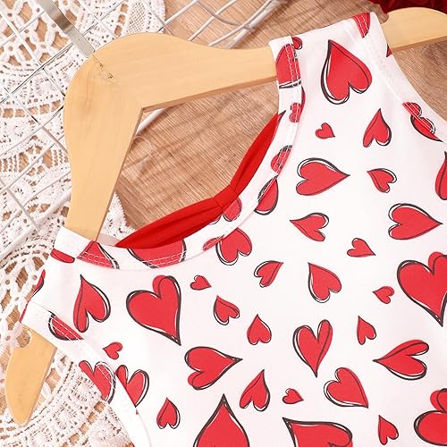 Miniatura 4 de Popshion Vestidos de verano para niñas con estampado de leopardo, vestido con lazo en la espalda, ropa de dinosaurio, sin mangas, para niños