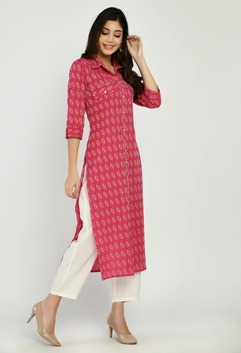 AnjuShree Choice Women Indian Kurtis for women | ORDER 1 SIZE BIGGER - Image 3
