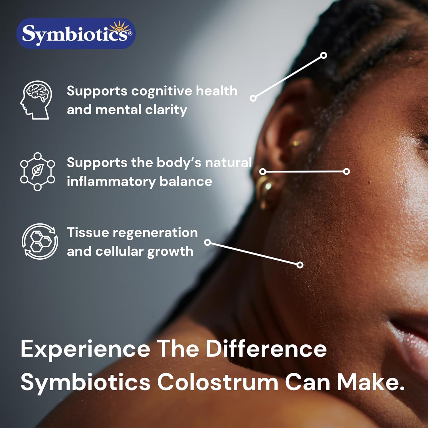 Symbiotics Colostrum Vegetable Capsules, 240 Count – with Lactoferrin and Naturally Occurring IgG – Gluten Free, RBST-Free - 240