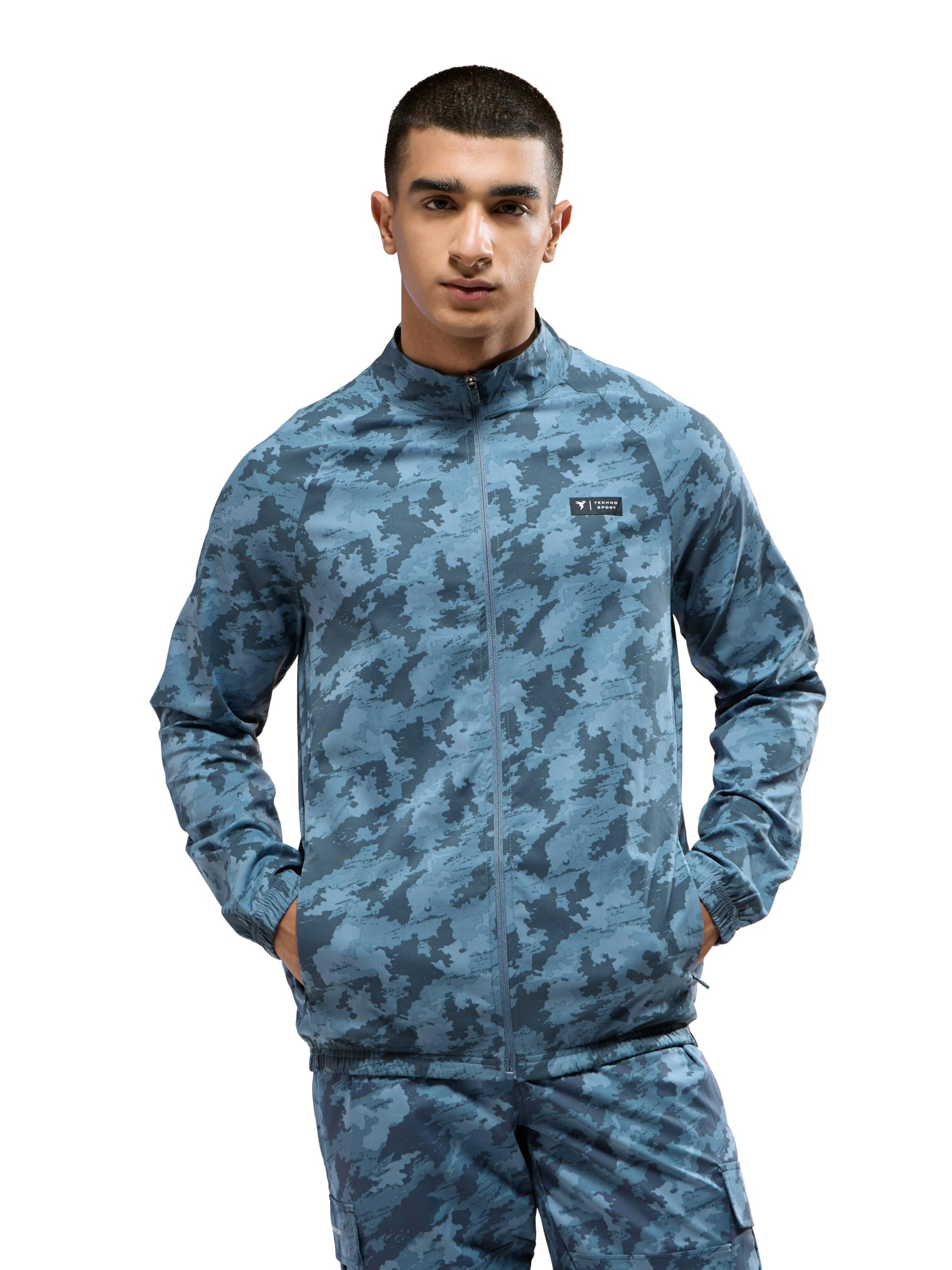 TECHNOSPORT Men's Slim Fit Printed Regular Jacket With TS Flexi, SPF50+, Quick Dry for Regular Use-picture-21