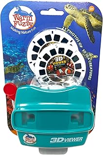WARM FUZZY Toys 3D Viewfinder (Sea Life) - Viewfinder for Kids & Adults, Classic Toys, Slide Viewer, 3D Reel Viewer, Retro Toys, Vintage Toys with 3 Reels - Contains 21 High Definition 3D Images