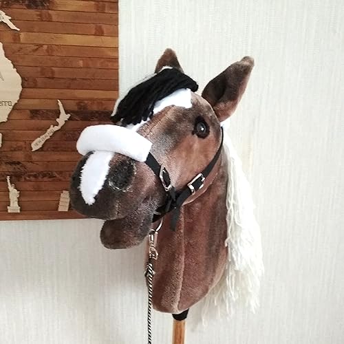 Miniatura 3 de Black halter for hobby horse stick horse - Hobby horse accessory