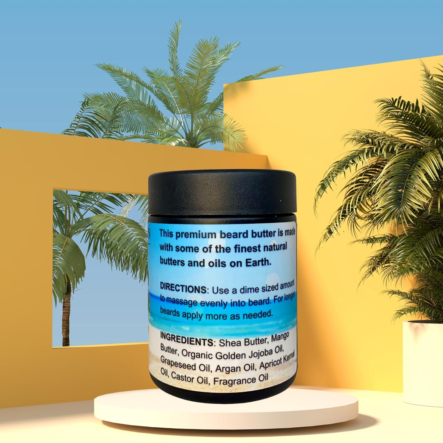 Prohibition Soap Beard Butter | 4-Pack | Conditioning, Hydrating Beard Cream With Organic Golden Jojoba Oil and Argan Oil, for All Beard Types, 4, 4 Ounce Jars