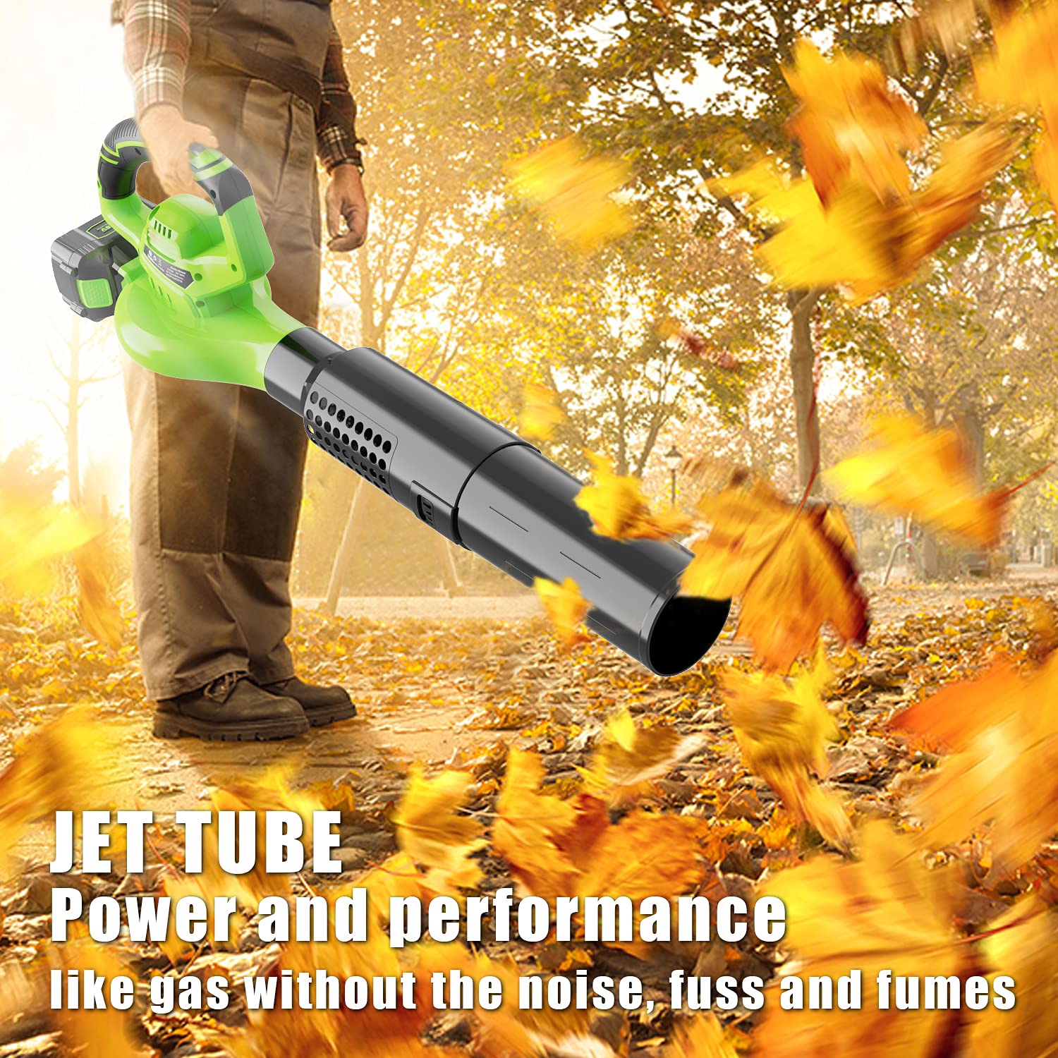 Buy VARSK 2in1 Cordless Leaf Blower 460 CFM & 190 MPH Electric Leaf