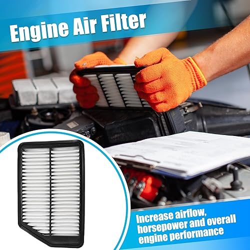 Miniatura 3 de X AUTOHAUX Filtro de aire de motor + filtro de aire de cabina para Kia Forte ForteKoup Forte5 2014-2018 Juego combinado de filtro de aire para