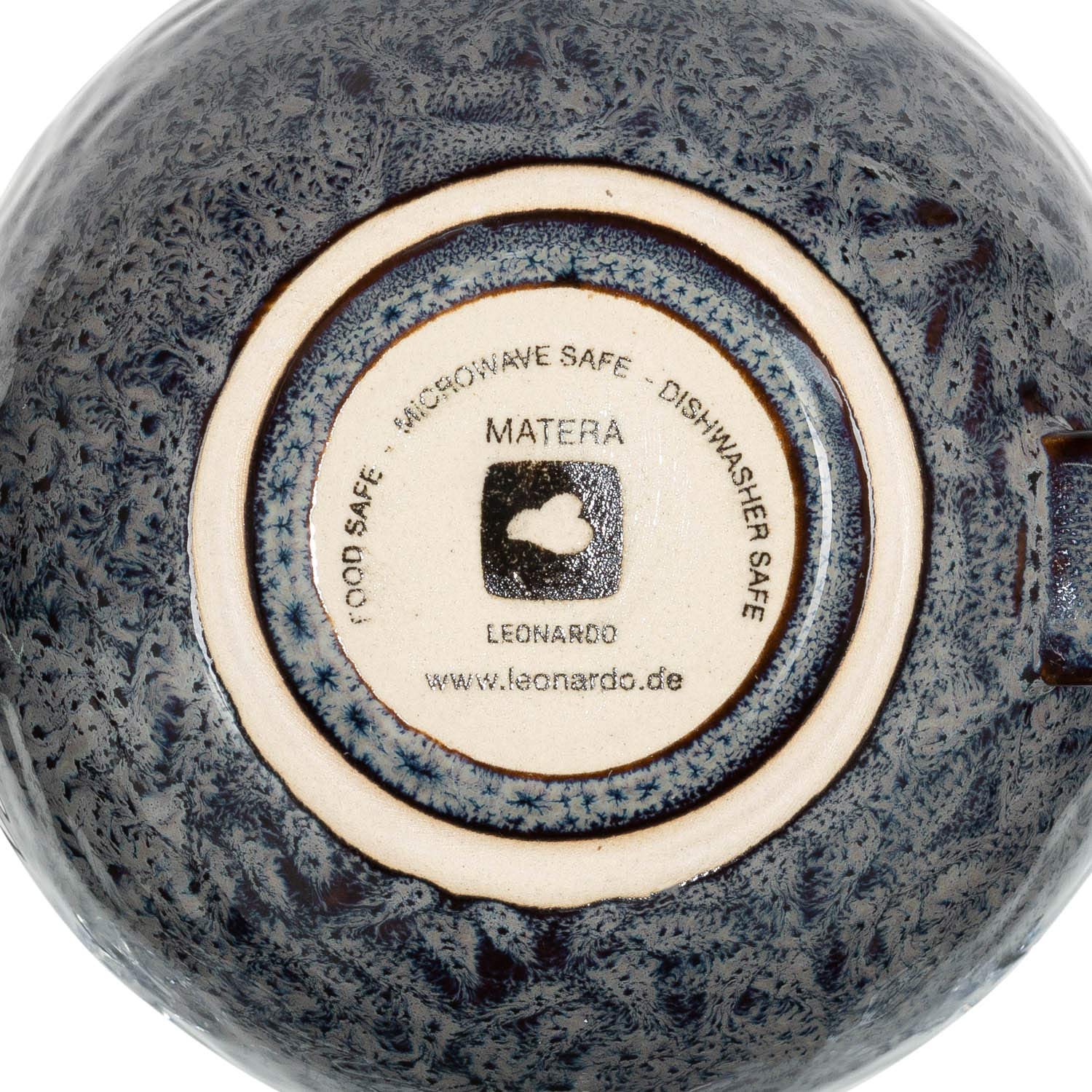 LEONARDO HOME 018586 MATERA Lot de 4 tasses en céramique, anthracite, 290 ml