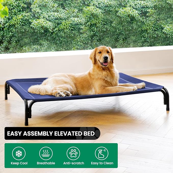 Catre Elevado para Perro Grande con Malla Lavable y Base Ant miniatura 2