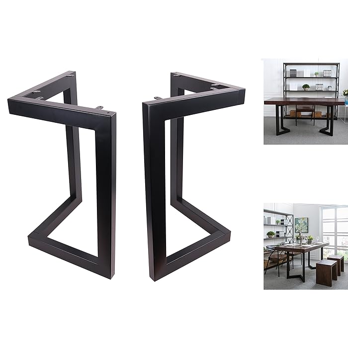 Buy 30" Dining Table Legs, LShaped Steel Table Legs, Country Style
