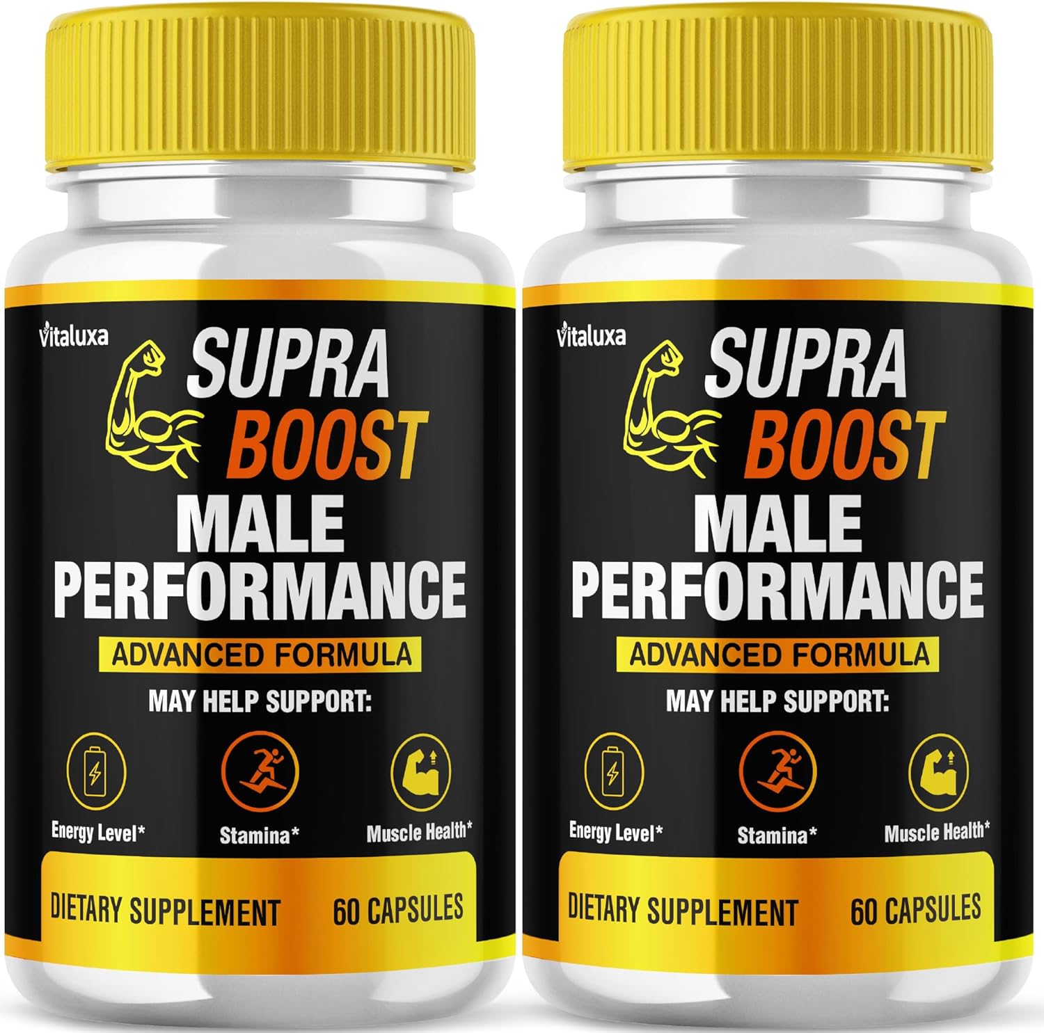 (2 Pack) Supra Boost Capsules, SupraBoost Capsulas Supplement for Men Advanced Maximum Strength Formula Pills, Supra Boots Pastillas for Overall Health & Wellness Support, Supra Bost Reviews (120ct)