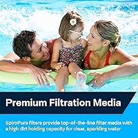Vista 3 de SpiroPure Cartucho de repuesto para BestWay Coleman SaluSpa Type VI 90352E 90424E Intex Type VI Hot Tub Spa Pool Cartucho de repuesto (paquete de 12)