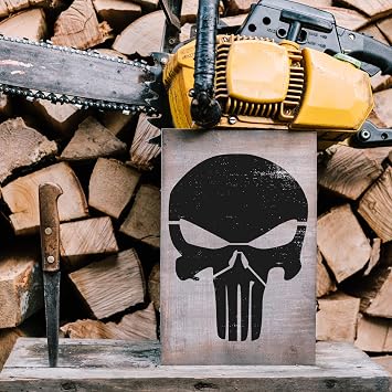 Punisher Skull Stencil - Skull Stencil, Army Stickers, Gun Stencils, Skull Stencils, The Punisher