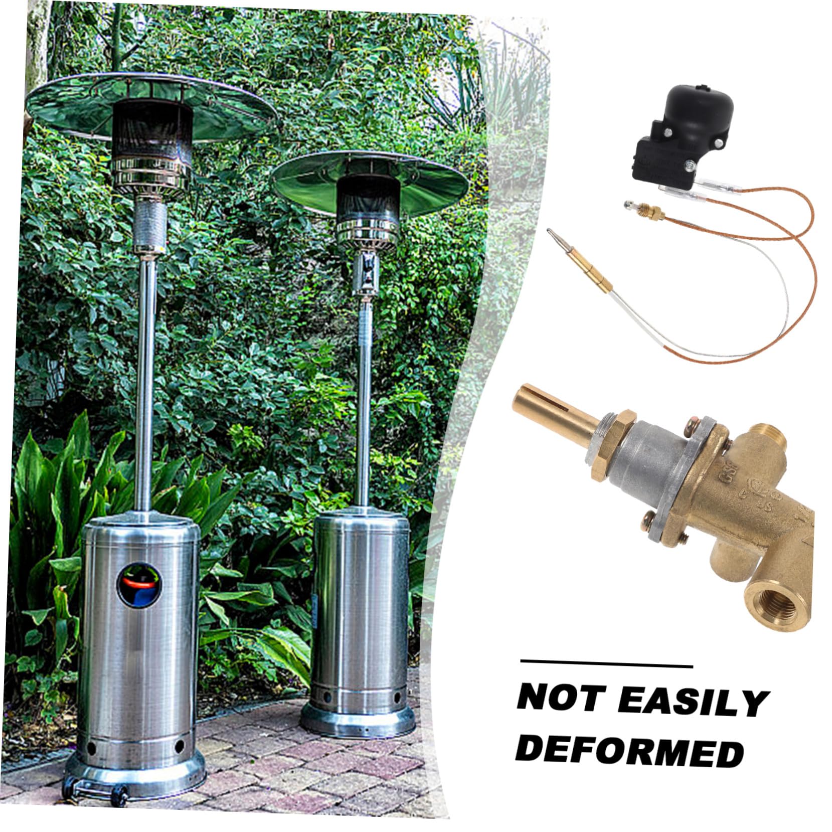 VICASKY Kit De Thermocouple Gaz avec Interrupteur Inclinaison pour Parasol Chauffant Extérieur Thermique Compatible Soupapes Protection Sécurité Anti-Extinction