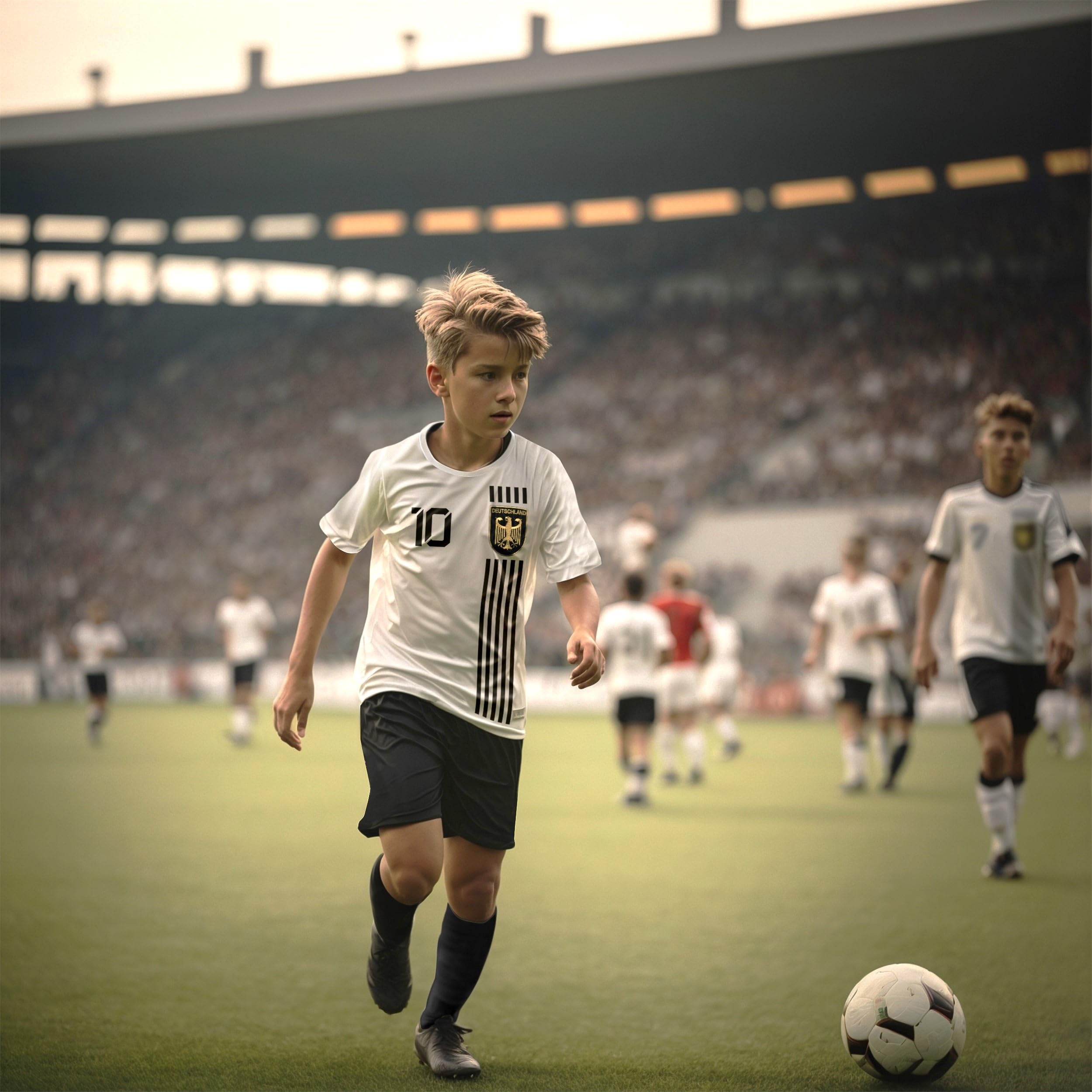 IIIII20Fo7IIIII Fussball Deutschland Trikot Em 2024 Kinder mit eigenem Namen personalisiert - Jungen National Fußball Kind Trikots - Jungs Fanartikel deutsche Nationalmannschaft