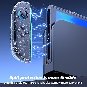 TIKOdirect Easy Dockable Glitter Case Compatible with Nintendo Switch 2