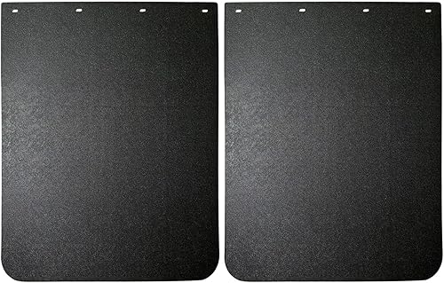 Miniatura 6 de IBESTWOLF Juego de 2 guardabarros de polímero resistente de 24 x 24 pulgadas, color negro, para semirremolques, tractores, remolques, 2 unidades